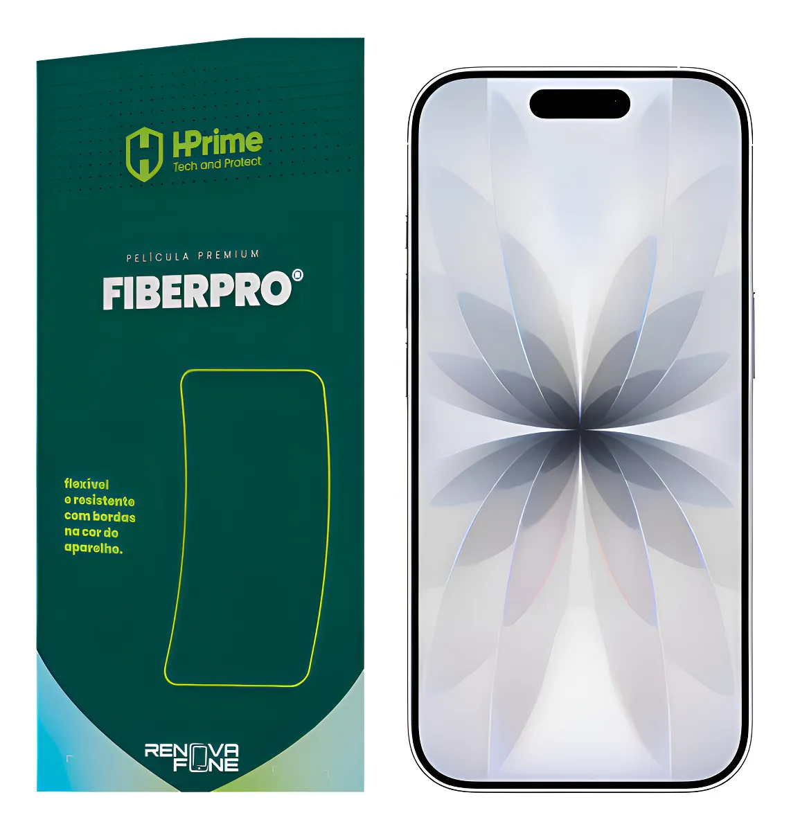 Kit HPrime - Película FiberPro + Case Lightcase Clear Transparente - iPhone 17	